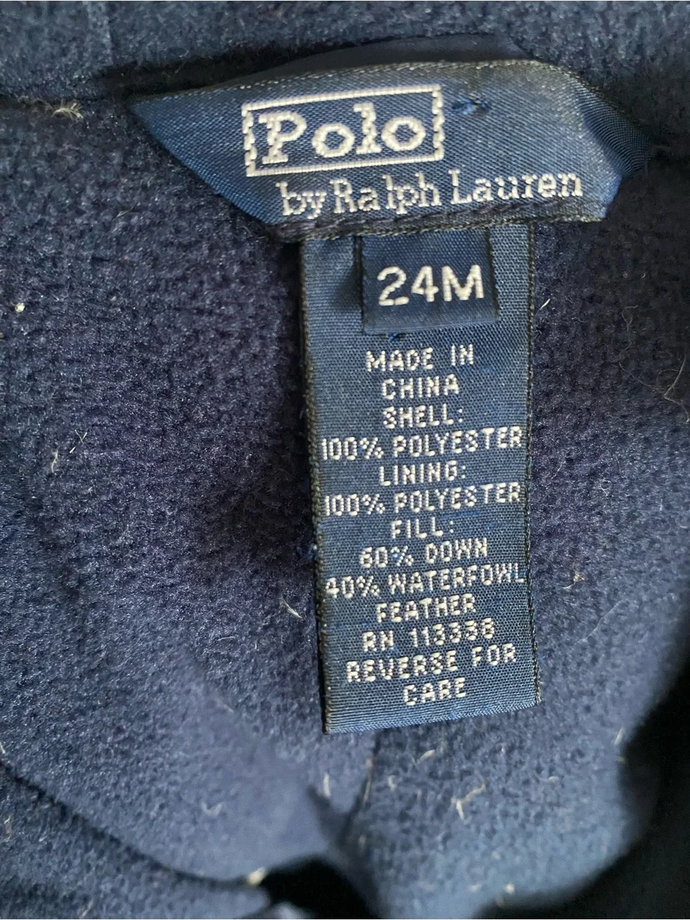 Ralph Lauren insulated navy